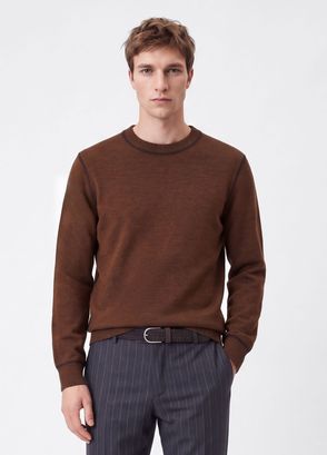 Beymen Club Brown Reversible Wool Sweater - 3