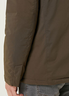 Beymen Club Haki İç Yelek Detaylı Puff Mont - 8