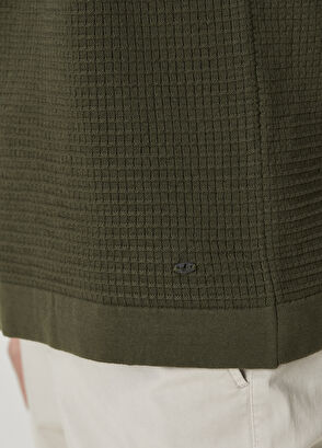 Beymen Club Haki Polo Yaka Kısa Kollu Triko - 7