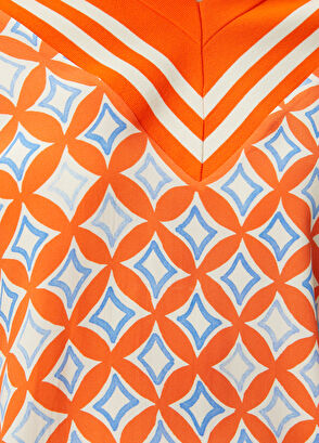 Beymen Club Turuncu Geometrik Desenli Kazak - 6