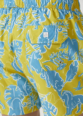 Beymen Club Yeşil Baskılı Mayo Şort - 5