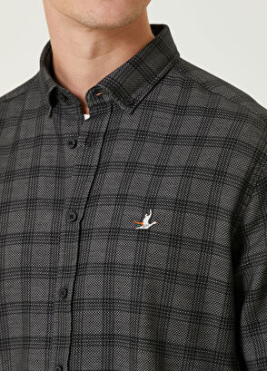 Beymen Club Comfort Fit Siyah Petek Ekose Desenli Gömlek - 6