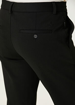 Black Waist Corded Chino Pants Beymen Club Black Waist Corded Chino Pants - 5