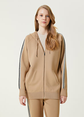 Beymen Club Deve Tüyü Kapüşonlu Simli Şerit Detaylı Hırka - 4