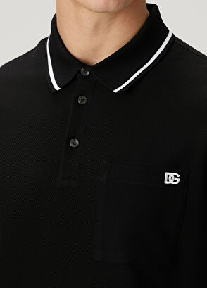 Dolce&Gabbana Black Polo T-Shirt - 5