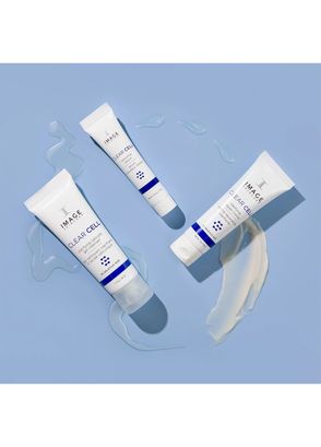 Image Skincare Clear Skin Solutions Clarifying Gel Cleanser + Restoring Serum & Clarifying Repair Crème Soothing Serum & Night Cream Skincare Set - 5