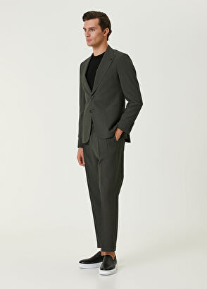 Beymen Club Haki Gofre Dokulu Takım Elbise - 5