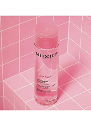 Nuxe Very Rose Tazeleyici Yüz Toniği ve Göz Makyajı Temizleme Suyu 2'li Set - 5