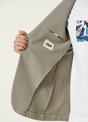 Beymen Club Yeşil Diyagonal İri Dokulu Örme Ceket - 9