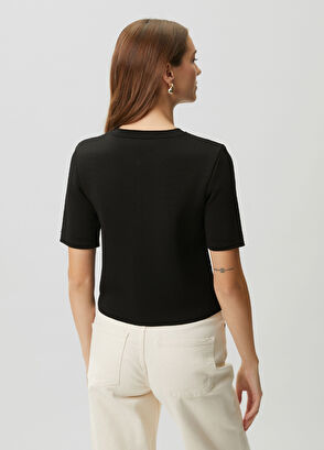 Beymen Club Siyah Kutu Formlı Triko Ceket - 5