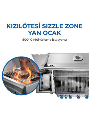 Napoleon Rogue Pro S 625 RSIB Gri Gazlı Mangal - 4
