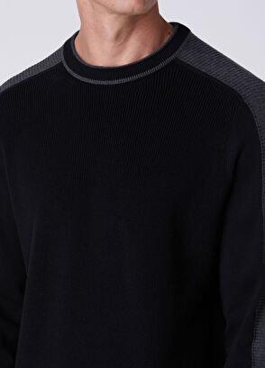Beymen Club Black Anthracite Knit Detailed Sweater - 7