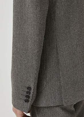 Beymen Club Vizon Crinkle Dokulu Yün Ceket - 7