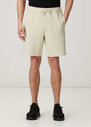 Beymen Club Bej Beli Kordonlu Jersey Şort - 3