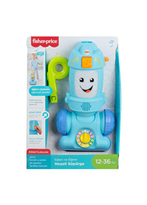 Fisher Price Price Eğlen ve Öğren Neşeli Oyuncak Süpürge - 6
