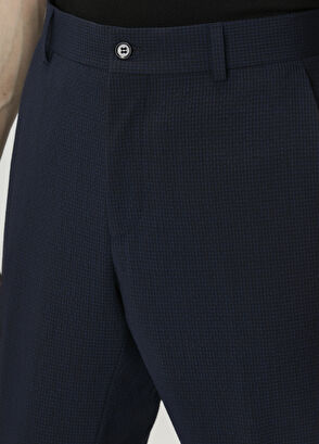 Beymen Club Drop 6 Lacivert Gofreli Takım Elbise - 12