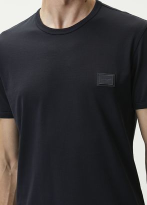 Dolce&Gabbana Navy Blue Logo Detailed T-Shirt - 5