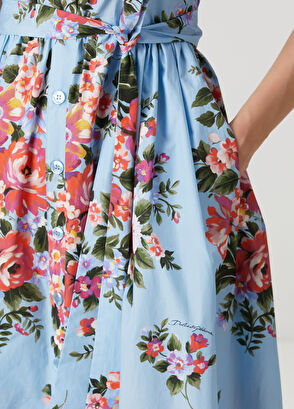 Çok Renkli Midi Elbise - Görsel 6