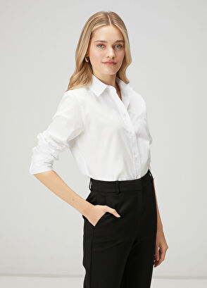 Beymen Club Kırık Beyaz Klasik Oxford Gömlek - 4