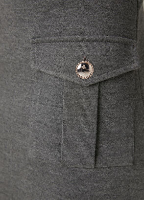 Beymen Club Dark Grey Women's Mini Knit Skirt - 6