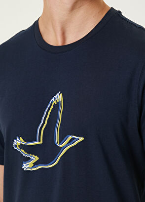 Beymen Club Lacivert Logo Baskılı T-shirt - 6