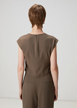 Beymen Club Dark Mink Drape Detailed Blouse - 5