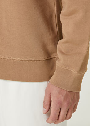Beymen Club Bej Kapüşonlu Piksel Kaz Baskılı Sweatshirt - 7