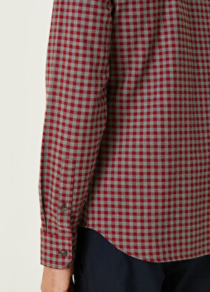 Beymen Club Slim Fit Burgundy Shirt - 7