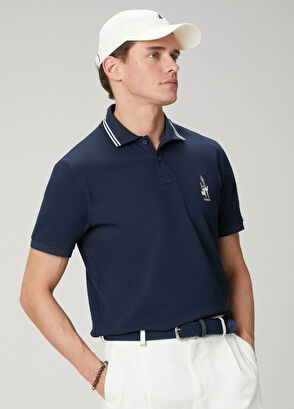 Beymen Club Comfort Fit Dark Navy Blue Clubby Pique Polo T-Shi - 5