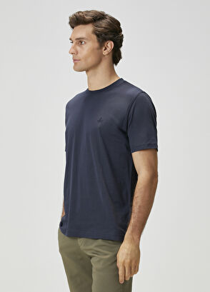 Beymen Club Relaxed Fit Navy Blue T-Shirt - 4