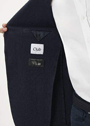 Beymen Club Navy Blue Embossed Jacket - 10