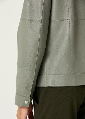 Beymen Club Green Leather Jacket - 8