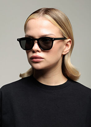 Senior Siyah Asetat Unisex Güneş Gözlüğü - Görsel 5