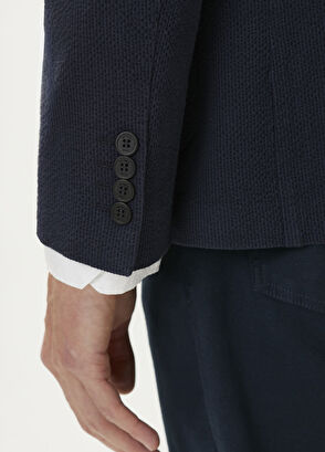 Beymen Club Navy Blue Embossed Jacket - 6