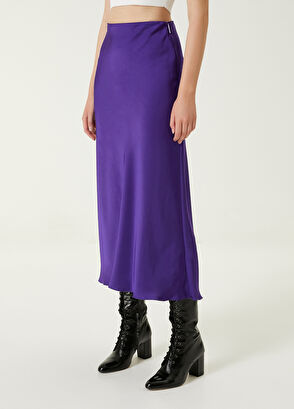 Beymen Club Mor Midi Evaze Saten Etek - 3