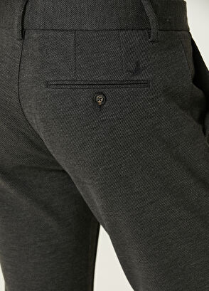 Beymen Club Anthracite Diagonal Patterned Chino Pants - 5