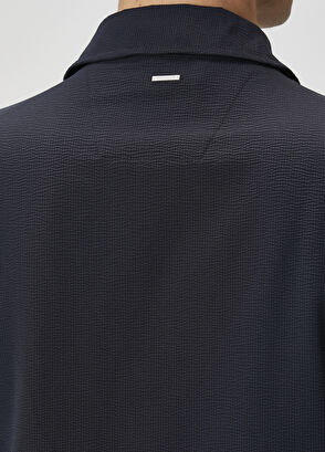 Beymen Club Navy Blue Embossed Textured Outer Shirt - 7