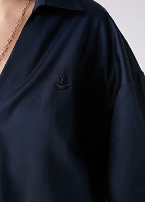 Beymen Club Petrol Logo Basic Shirt - 8