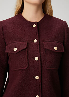 Beymen Club Plum Wool Jacket - 6