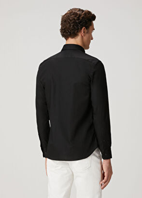 Beymen Club Slim Fit Siyah Oxford Gömlek - 5