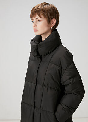 Beymen Club Black Quilted Long Coat - 3