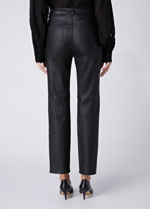 Beymen Club Siyah Skinny Deri Pantolon - 4