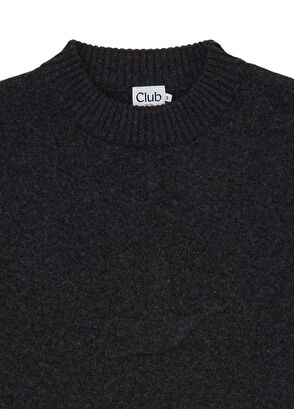 Beymen Club Anthracite Goose Logo Ribbed Sweater - 8