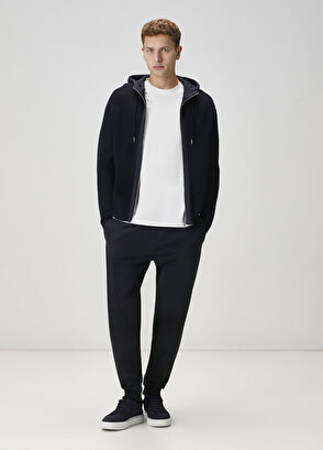 Beymen Club Lacivert Kapüşonlu Triko Hırka - 3