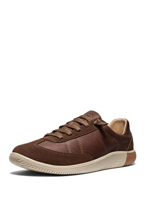 Keen KNX T-Toe Dark Earth Plaza Taupe Deri Erkek Sneaker - 3