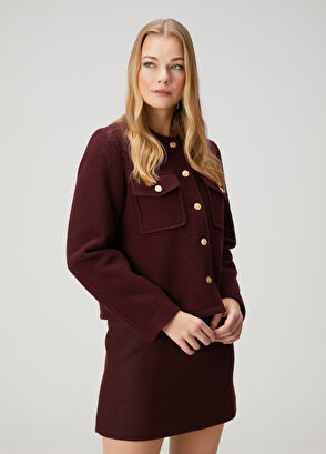 Beymen Club Plum Wool Jacket - 4