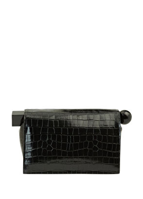 Jacquemus The Rond Carré Siyah Kadın Deri El Portföyü - 5