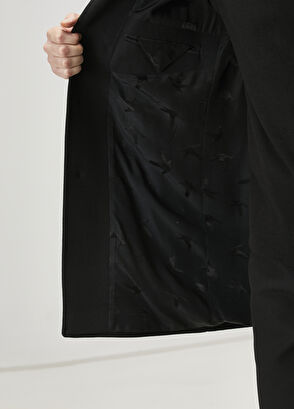 Beymen Club Siyah İtalyan Yün Kaşe Palto - 10