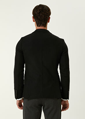 Beymen Club Drop 6 Siyah Kaşe Yün Blazer - 4