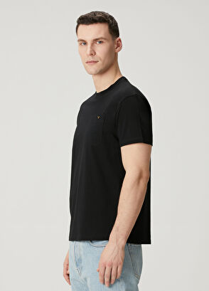 Valentino Regular Fit Siyah Logo Detaylı T-shirt - 3